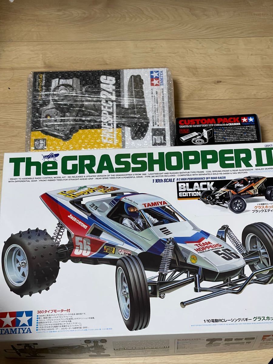 新品 電動RCカーシリーズ1/10RC BLACKグラスホッパーフルセット