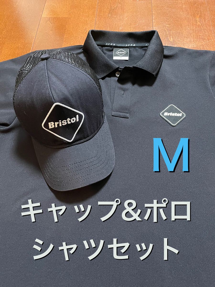 美品 F.C.R.B. ポロシャツキャップセット ビッグロゴ 19SS