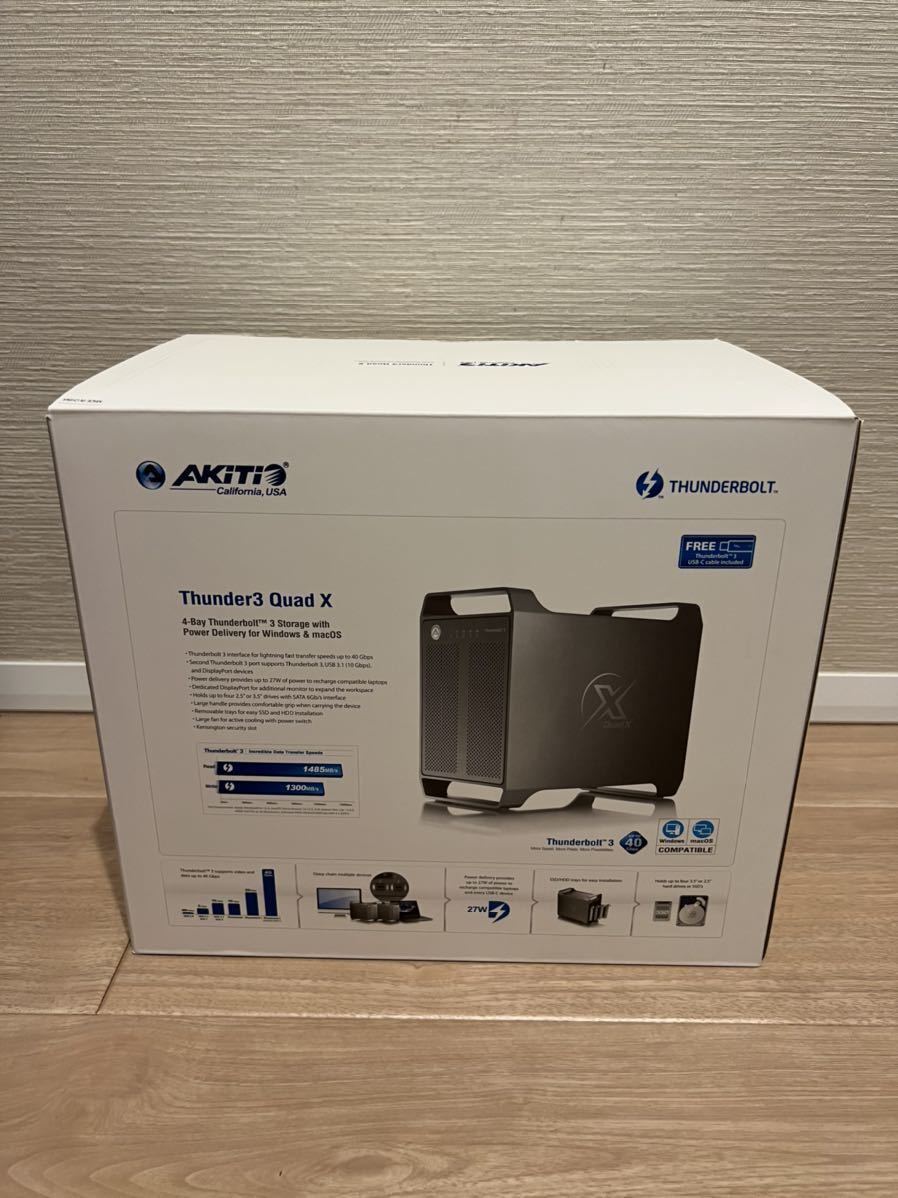 AKiTiO Thunder3 Quad X / Thunderbolt3 RAID 6