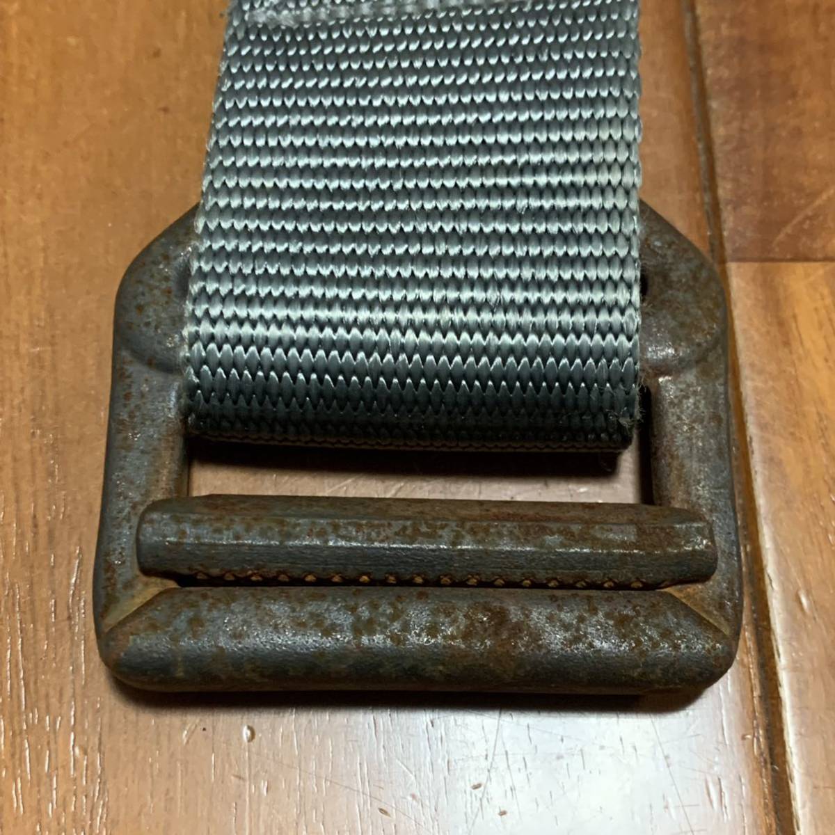 沖縄 米軍放出品 TAC SHIELD BELT Made in USA リガーベルト SMALL グレー (管理番号A1⑱)_画像3