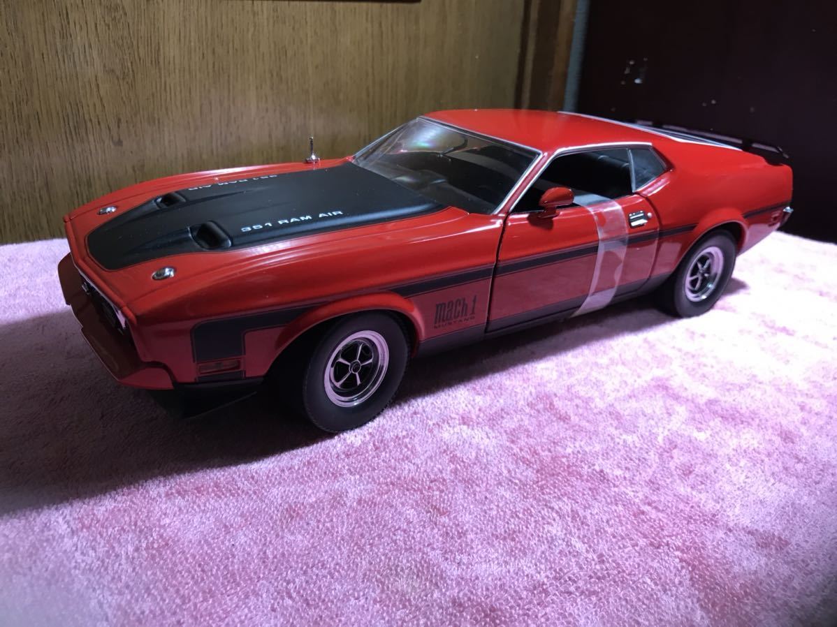 サンスター製 1/18 1971年 フォード マスタングmach1 RAM.AIR 351 ...