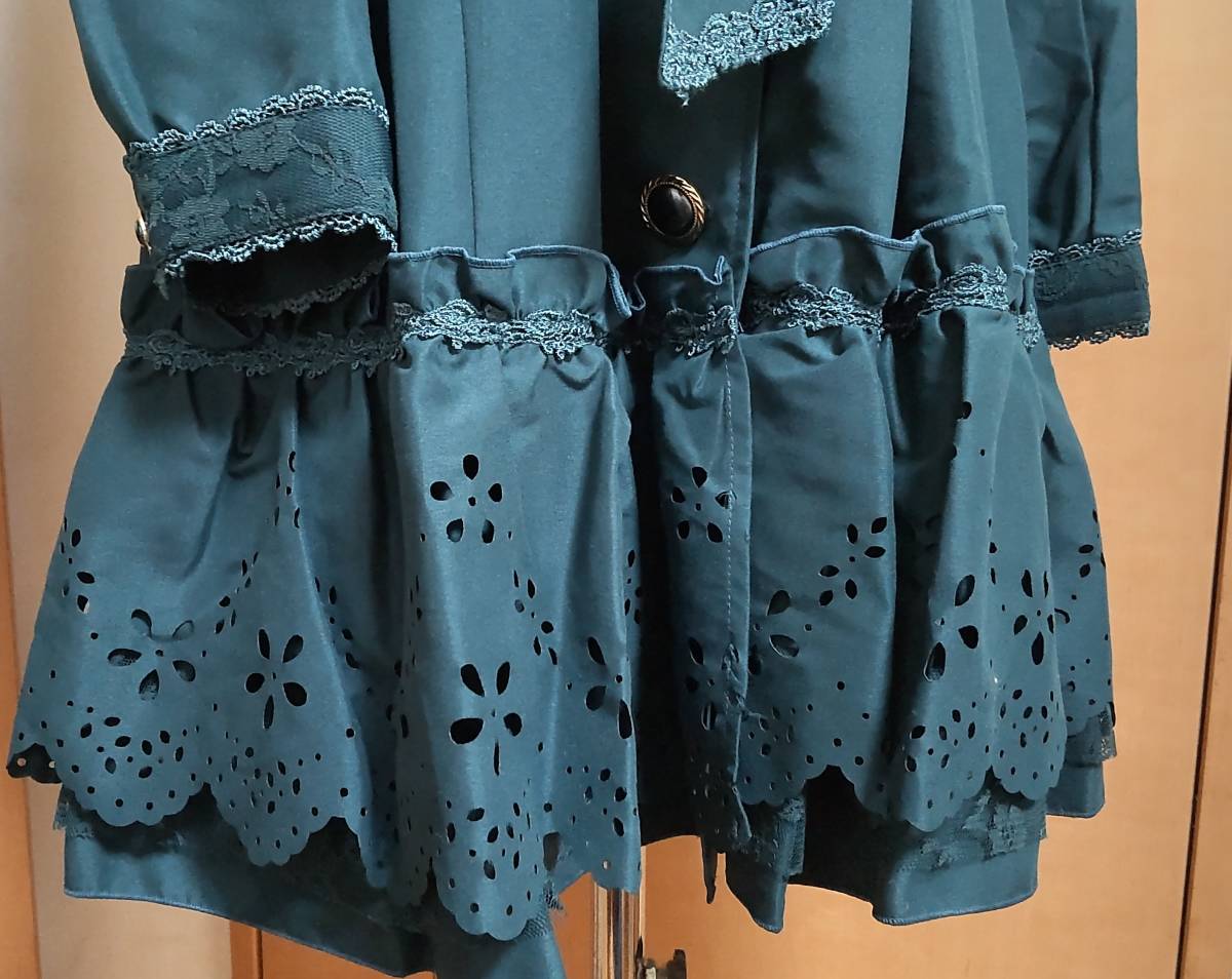 激レア☆ axes femme アクシーズファム 綺麗色 レース フリル コート