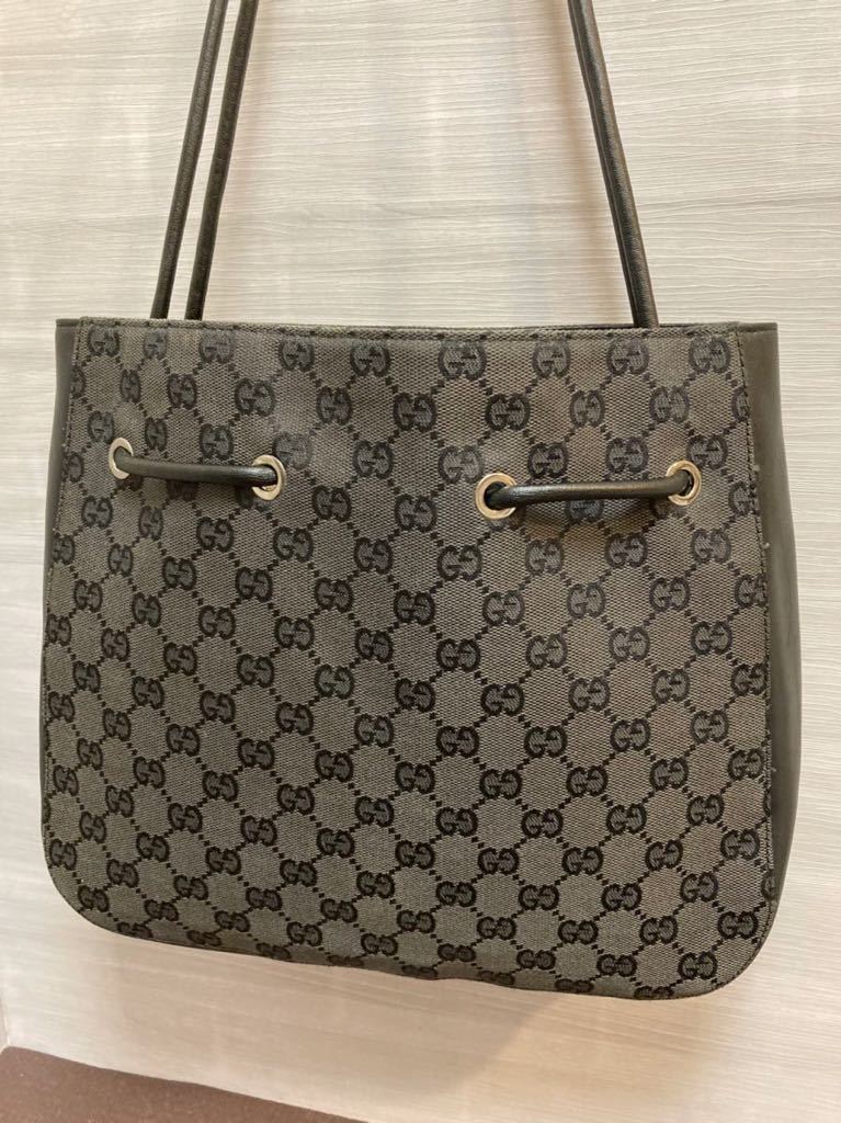 美品 GUCCI グッチ GGスプリーム ショルダーバッグ トートバッグ www
