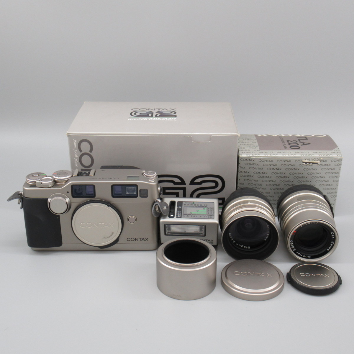 1円～ CONTAX G2 カメラ Carl Zeiss Biogon 2.8/28 T* 他レンズ
