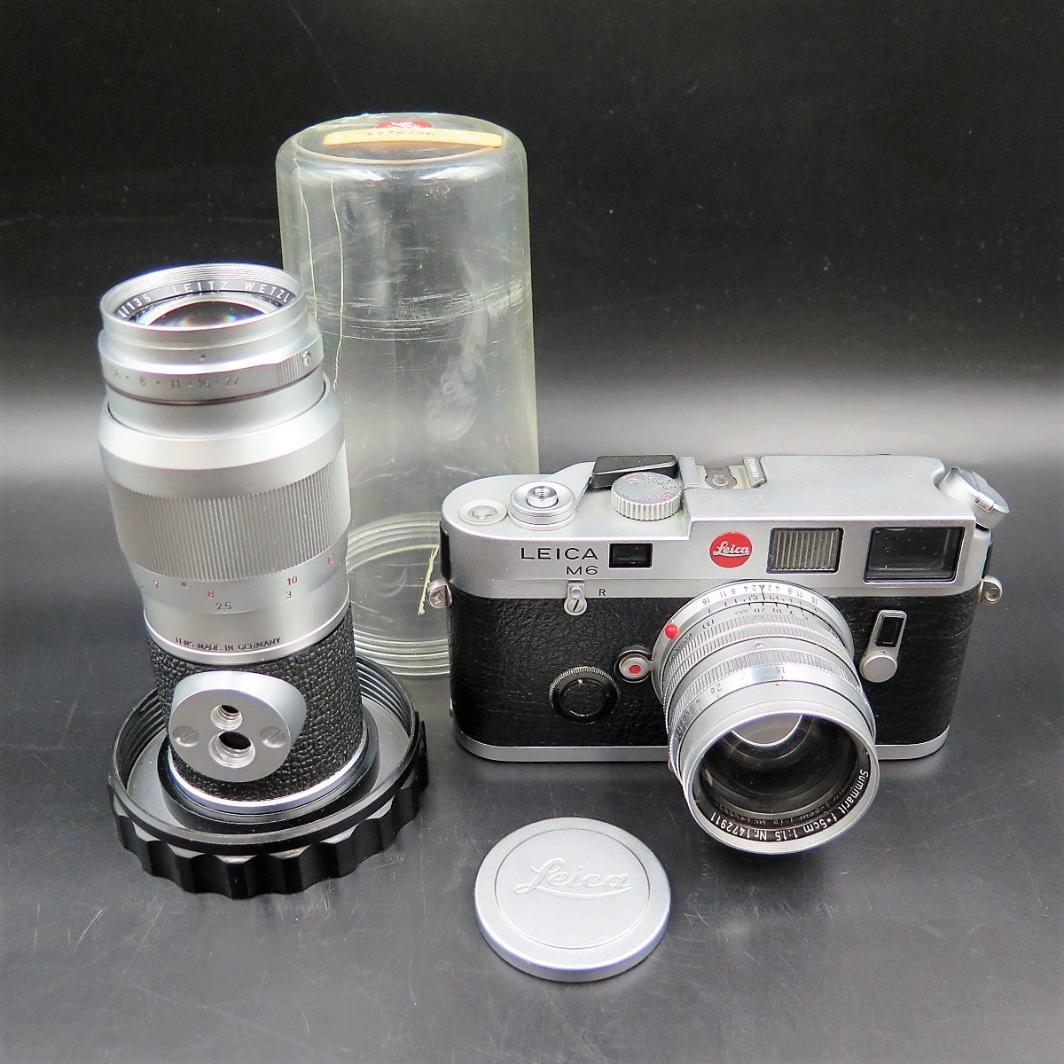 1円~ Leica ライカ M6 Summarit f=5cm 1:1.5ELMAR 1:4/135 計2点 y79-1427005s【Y商品】 ライカ ライカ M6 アインシュトック セット