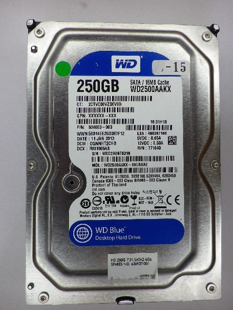 ★A03-S15☆BUFFALO NAS LS-WX/LS-WV 復旧/構築用HDD 250G/保証有/送料無料 ☆★