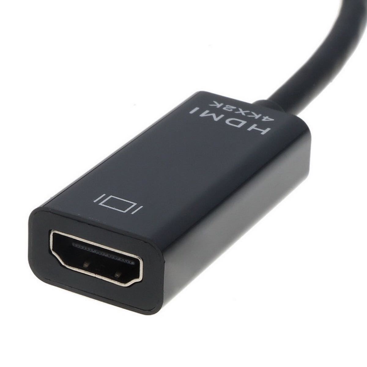 4k対応Mini DisplayPort→HDMI変換プラグ　mdp→hdmi