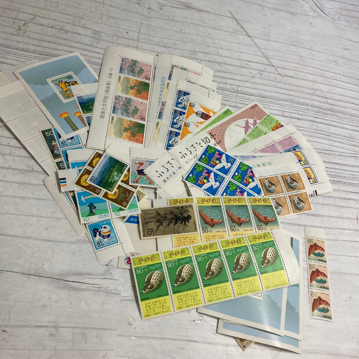 f001 B 25. 未使用 バラ切手 シート切手 1万円分 額面10,000円分 まとめて 日本切手 郵便 記念切手
