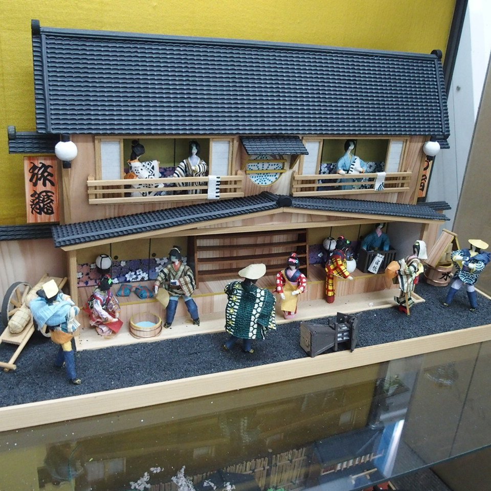 m002 URA【ミニチュアドールハウス 街並み 屋台 城下町 和風 m002 URA【ミニチュアドールハウス 街並み 屋台 城下町 和風