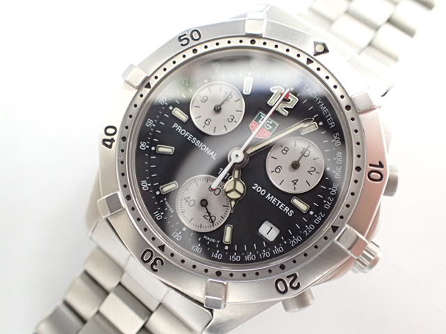 タグホイヤー プロフェッショナル 200 CK1110 クロノグラフ クオーツ 腕時計