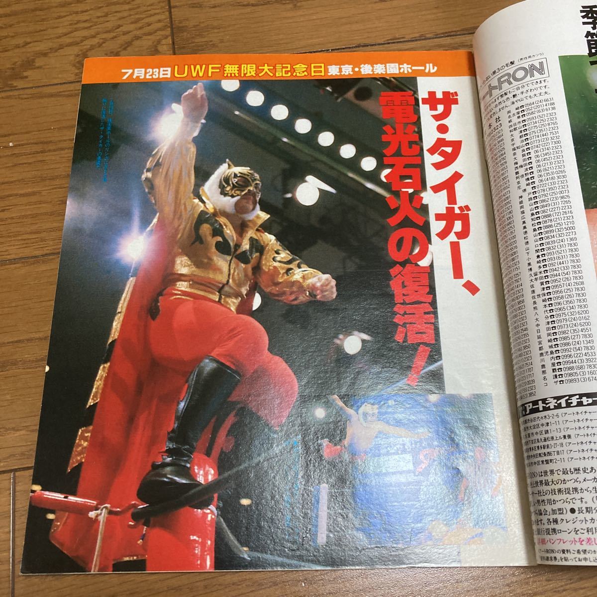 週刊プロレス「NO.48,54」タイガーマスク、アントニオ猪木_画像6