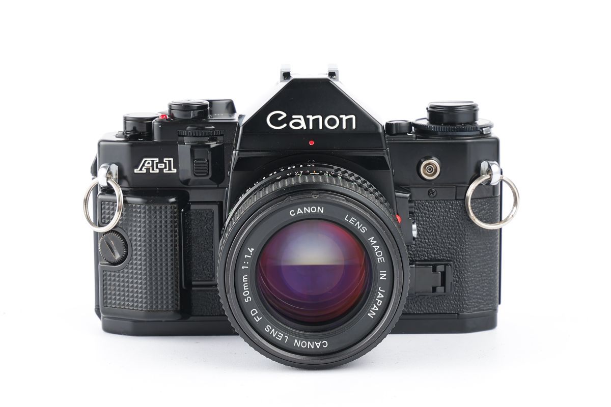 初回限定お試し価格】 Canon A-1 Black フィルムカメラ NFD 50mm f1.4