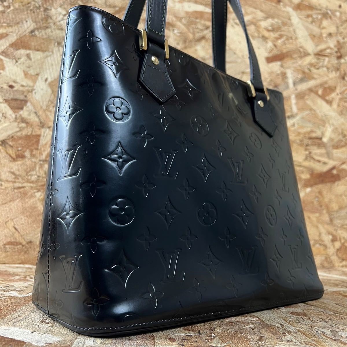 Louis Vuitton 1円 ☆極美品☆ ヒューストン マットブラック トート