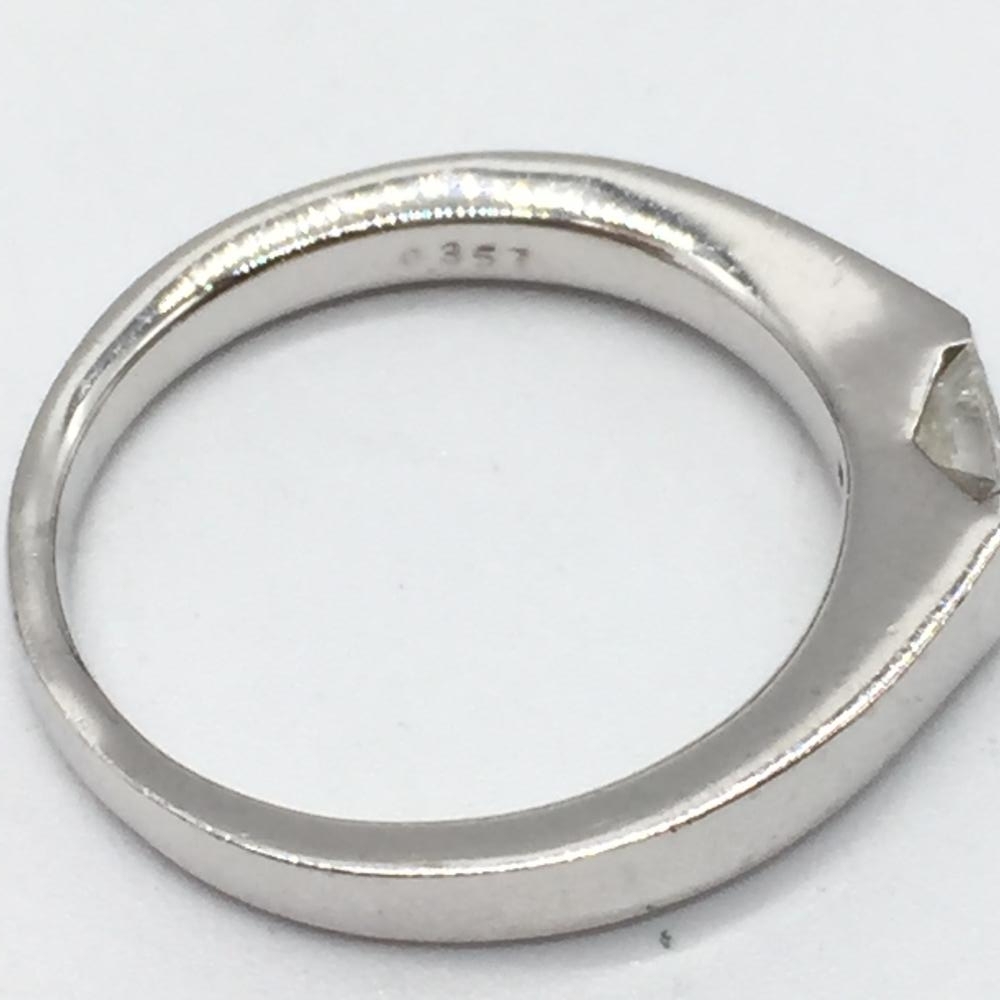 Pt900 5.5g プラチナリング D0.357ct ダイヤモンド 指輪 #50 サイズ10号 レディース アクセサリー ジュエリー 貴金属 管理RT15160_画像6