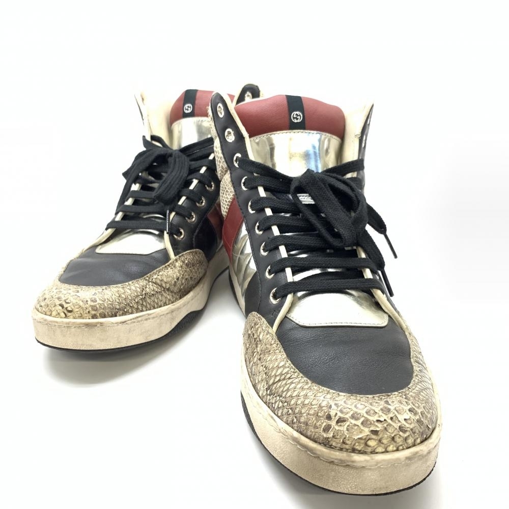 41 割引 半額 Gucci グッチ パイソン メンズ ハイカットスニーカー ラバー レザー 黒 ブラック レッド シルバー サイズ9 1 2 27 5cm 管理hs 靴 ブランド別 ファッション Www Tsrplc Com 41 割引 半額 Gucci グッチ パイソン メンズ ハイカットスニーカー ラバー レザー 黒 ブラック レッド シルバー サイズ9 1 2 27 5cm 管理hs 靴 ブランド別 ファッション Www Tsrplc Com