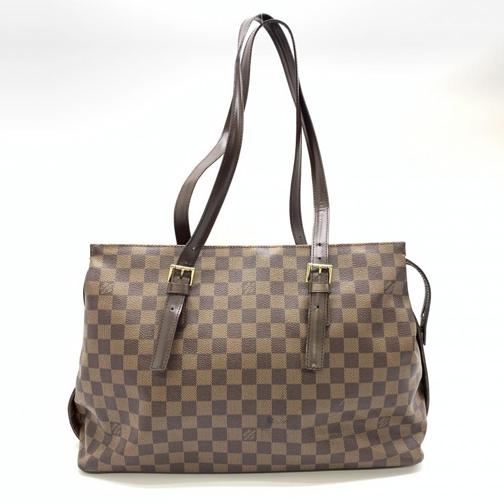 LOUIS VUITTON ルイヴィトン N51119 チェルシー ダミエ レディース トートバッグ ショルダー 肩掛け ブラウン ブランド 管理RT27438_画像1