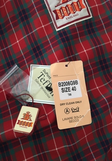 デットストック オールド バラクータ G9 BARACUTA サイズ40(L) タン