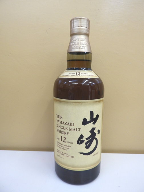 お酒 未開栓 サントリー シングルモルトウイスキー 山崎 12年 700ml
