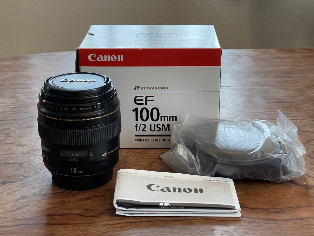 ヤフオク! - Canon EF100mm F2 USM 単焦点中望遠レン...