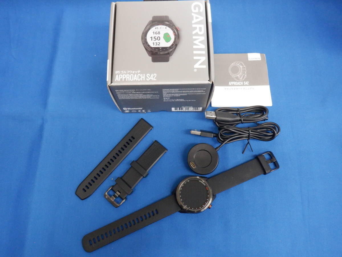 □美良品□正規品ガーミン☆アプローチS42□GARMIN□ブラック□GPS