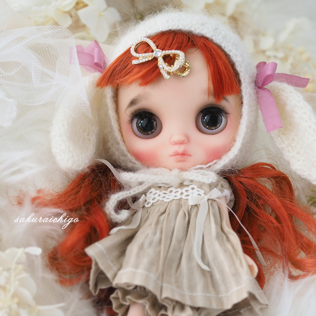 ヤフオク! - 桜苺 custom blythe カスタムミディブライス ロ