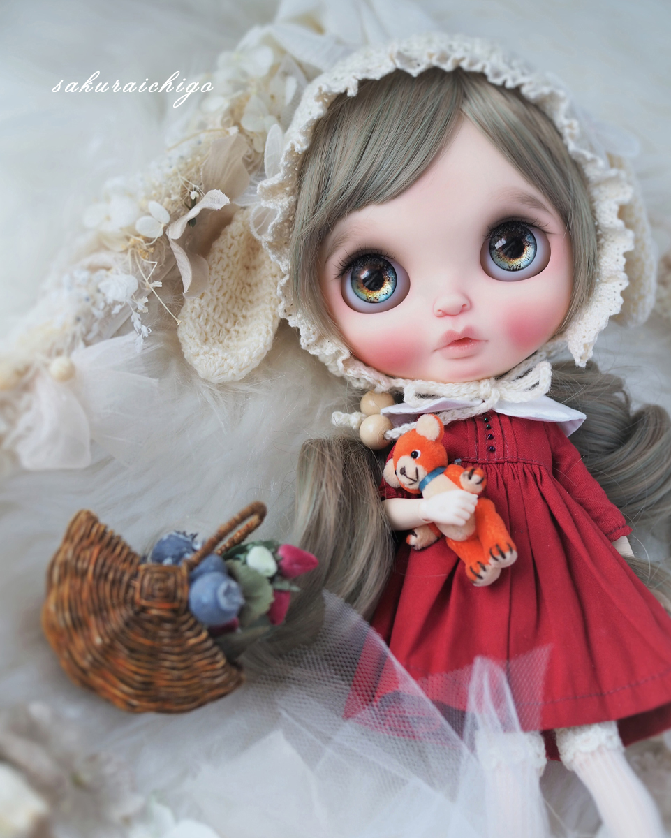 ** 桜苺 ** custom blythe * カスタムブライス *_画像3