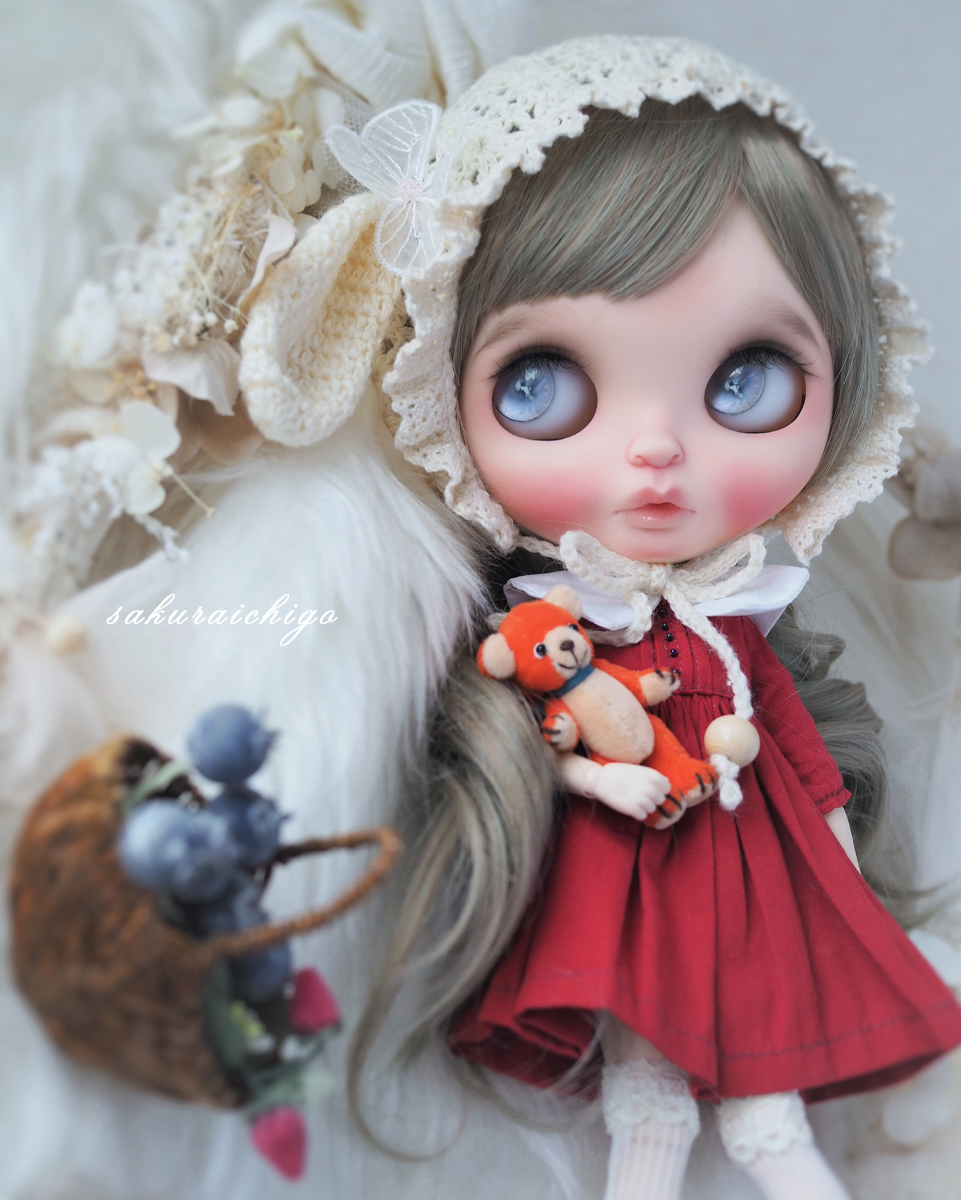 ** 桜苺 ** custom blythe * カスタムブライス *_画像4