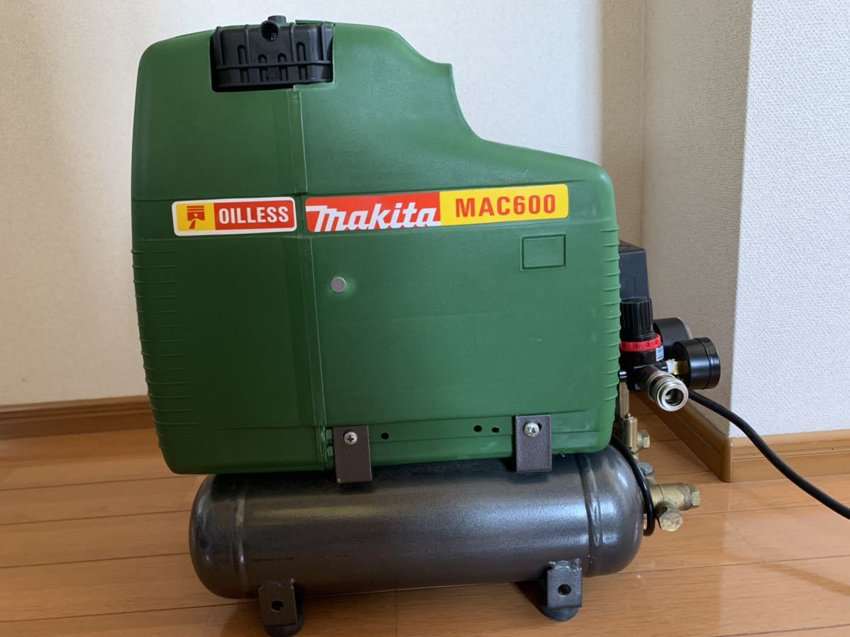 makita マキタ エアコンプレッサー MAC600 中古_画像3