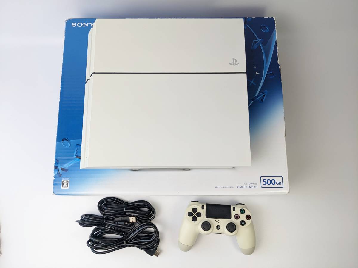 ☆美品 SONY PS4 グレイシャー・ホワイト 500GB CUH-1200