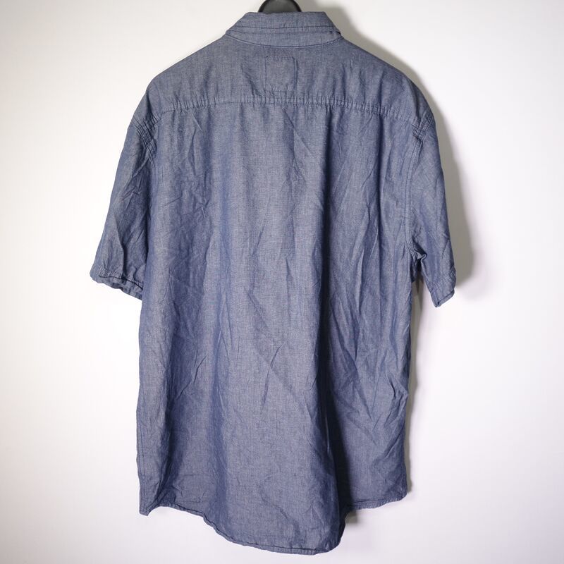 リーバイス Levi's ワークシャツ 半袖 メンズ XL 無地 大きいサイズ 古着 MNO-3-6-0907_画像7