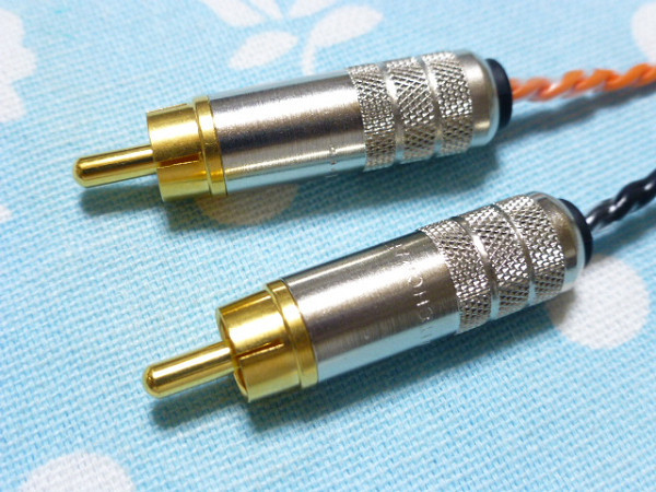 2.5mm4極 (メス) → RCA ステレオ 変換ケーブル オーグライン +pt 撚り線　nano iDSD Hugo Hugo2 等に トープラジャック 高品質ver_画像2