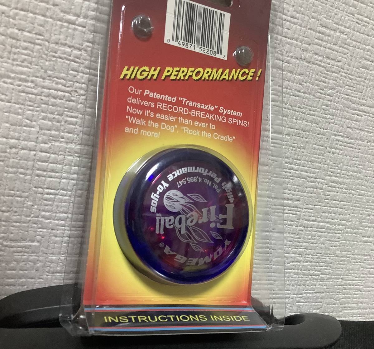 未使用　ヨメガ　USA ファイヤーボール　青ピンク　練習にも　YOYO デッドストックYOMEGA ハイパーヨーヨー_画像3