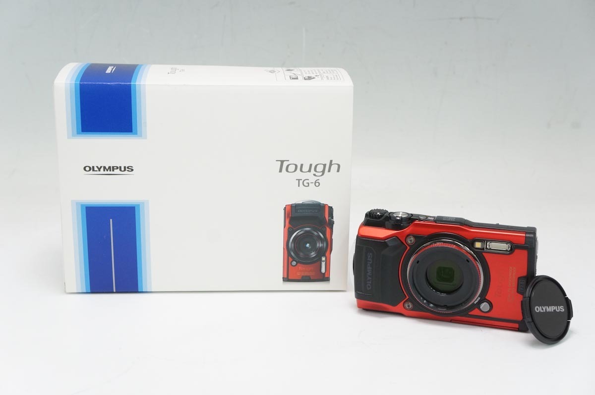 美品】OLYMPUS Tough TG-6 オリンパス TOUGH デジタルカメラ レッド