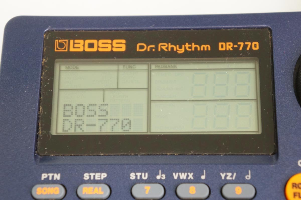 BOSS リズムマシン ドラム音源 Dr.Rhythm DR-770 ACアダプター＆説明書付き 動作確認済！ 4