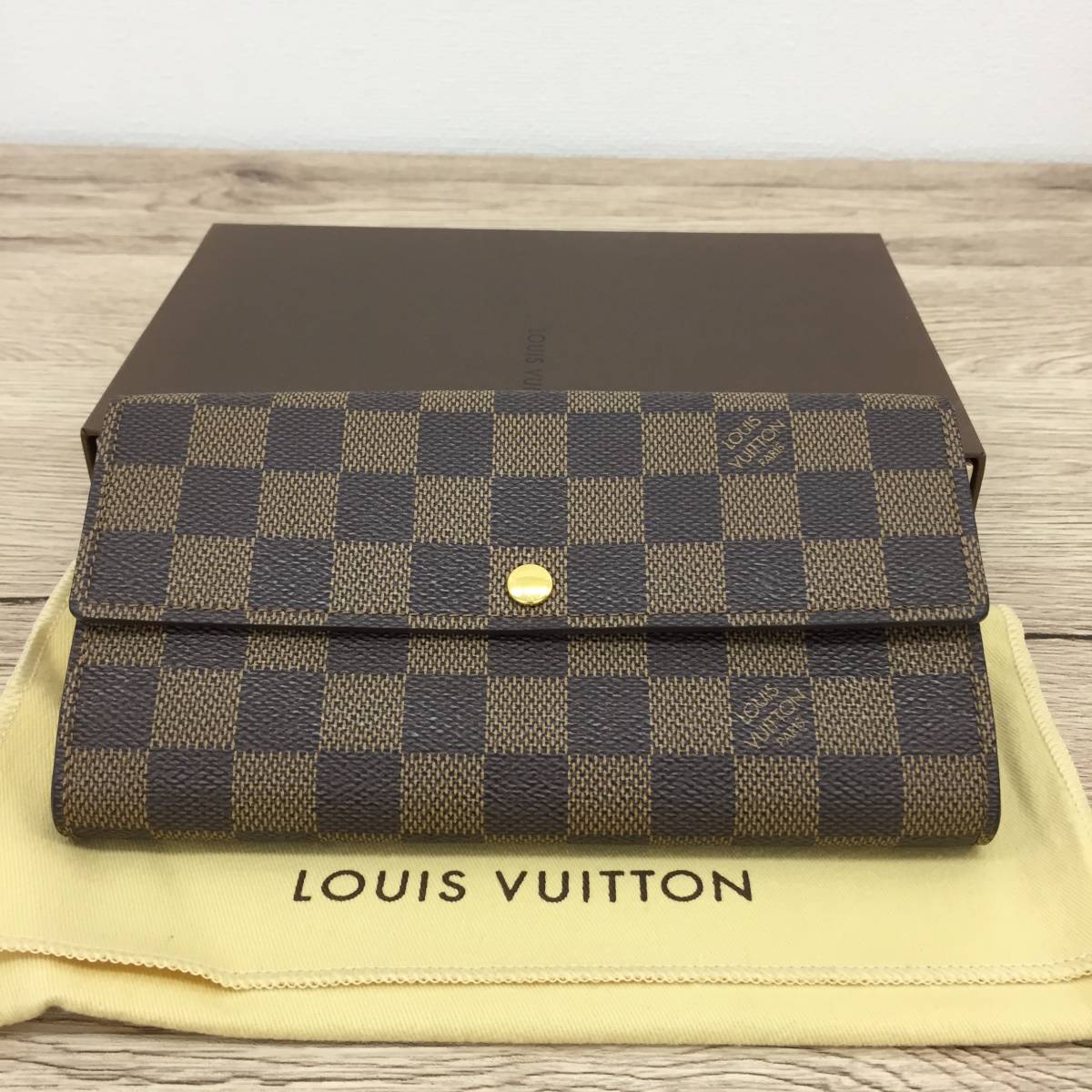 美品】Louis Vuitton ルイヴィトン ダミエ ポルトフォイユ 長財布 www