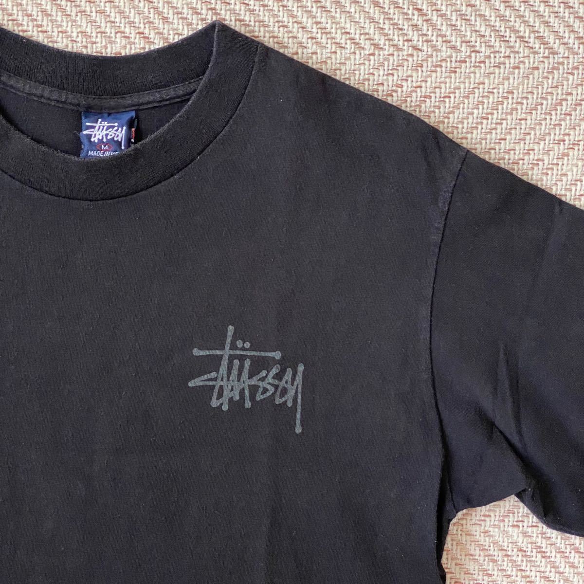 ステューシー stussy Tシャツ USA製 シングルステッチ 90年代 龍 ドラゴン 古着 オールドステューシー 裏原