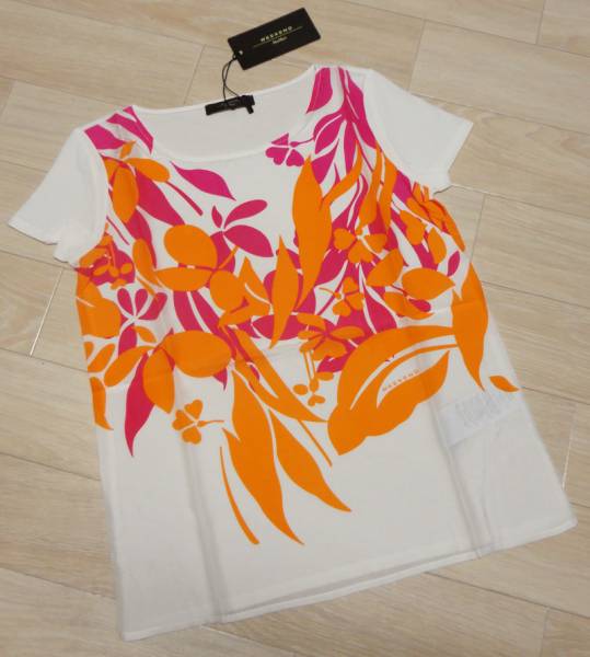 新品72%OFF マックスマーラ　Max Mara　デザインTシャツ　オレンジ　Sサイズ_画像1