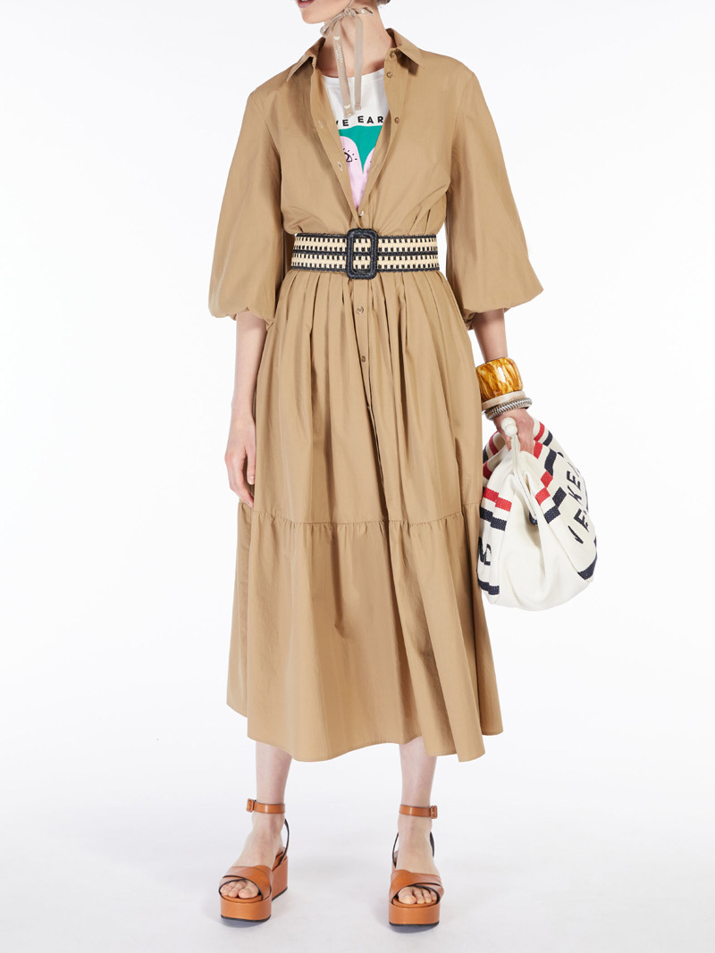春夏新作50%OFF マックスマーラ Max Mara シャツワンピース ベージュ