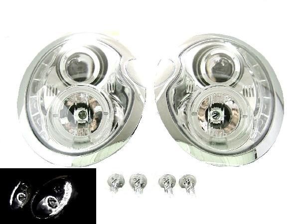 台湾製 特注日本光軸 BMW MINI ミニクーパー インナークローム LED
