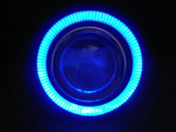 汎用 フォグランプ LED ブルー 青 イカリング プロジェクター フォグ ランプ 台湾製 送料無料_画像2
