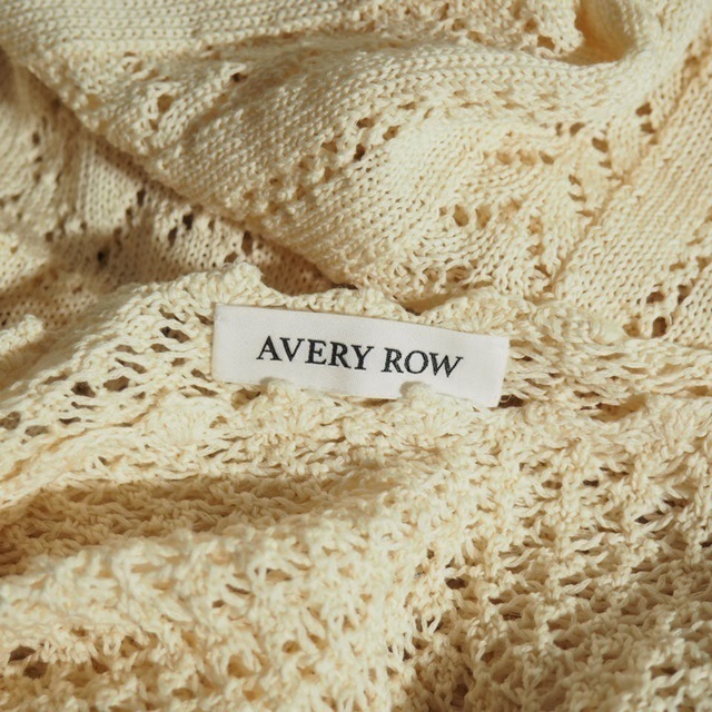 B5043f72　▼AVERY ROW エイベリーロウ イエナ 購入▼　20SS CROCHET ロングワンピース ナチュラル / インナー付き コットンニット 春夏_画像4