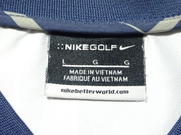 ★ナイキゴルフ★薄手チェック柄VネックベストL/NIKE GOLFメンズゴルフウェアシャツジャケットブルゾンジャンパー春物秋物_画像5