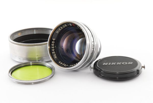 【美品 フード付】Nippon Kogaku Nikon Nikkor S.C 5cm 50mm F/1.4 986986