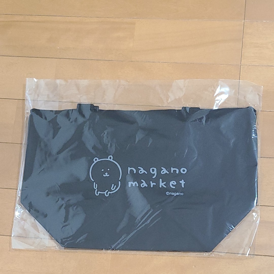 ナガノマーケット ブラックトートバッグ(ランチサイズ)