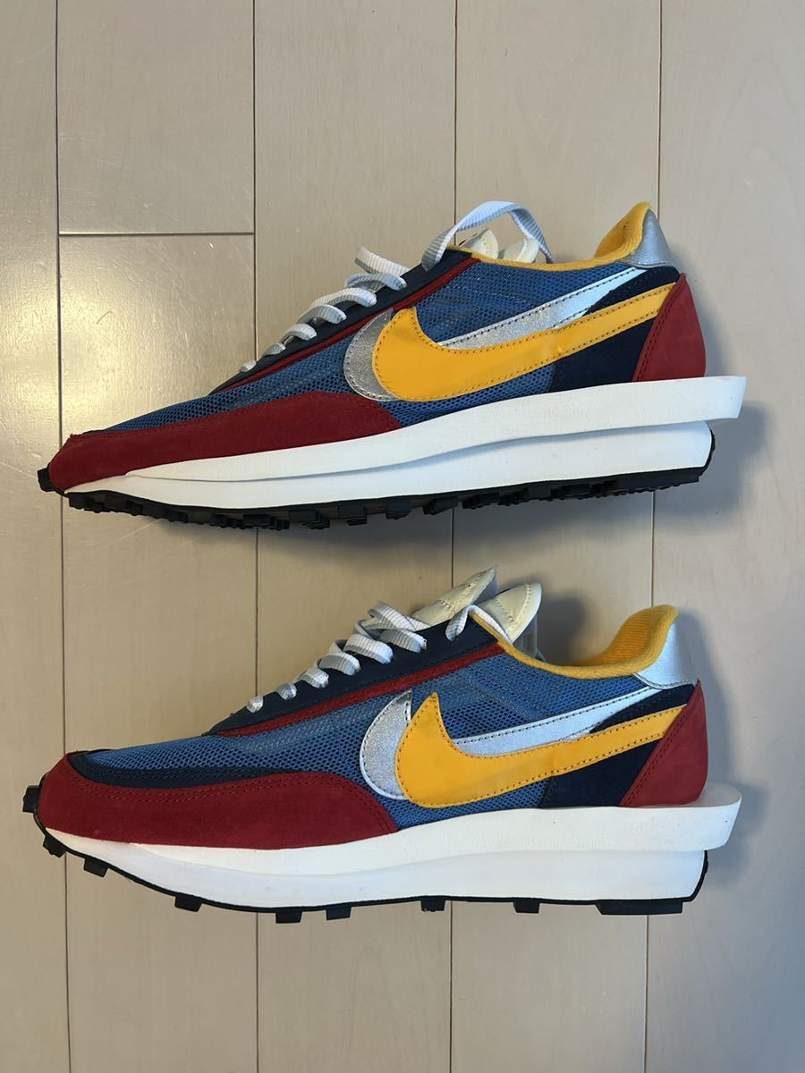 NIKE sacai ナイキ サカイ WAFFLE sacai × NIKE LD WAFFLE RED/BLUE 一度着用 SNKRS 購入 US10 28cm _画像4