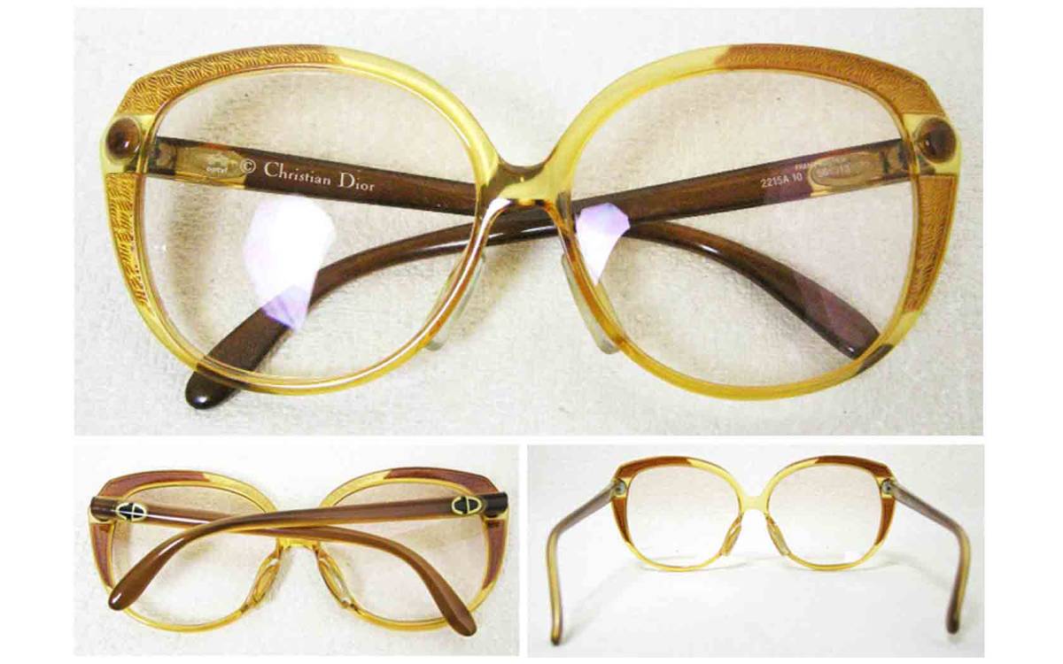 #Christian Dior[ Christian Dior ] светло-коричневый тон квадратное рама солнцезащитные очки очки 