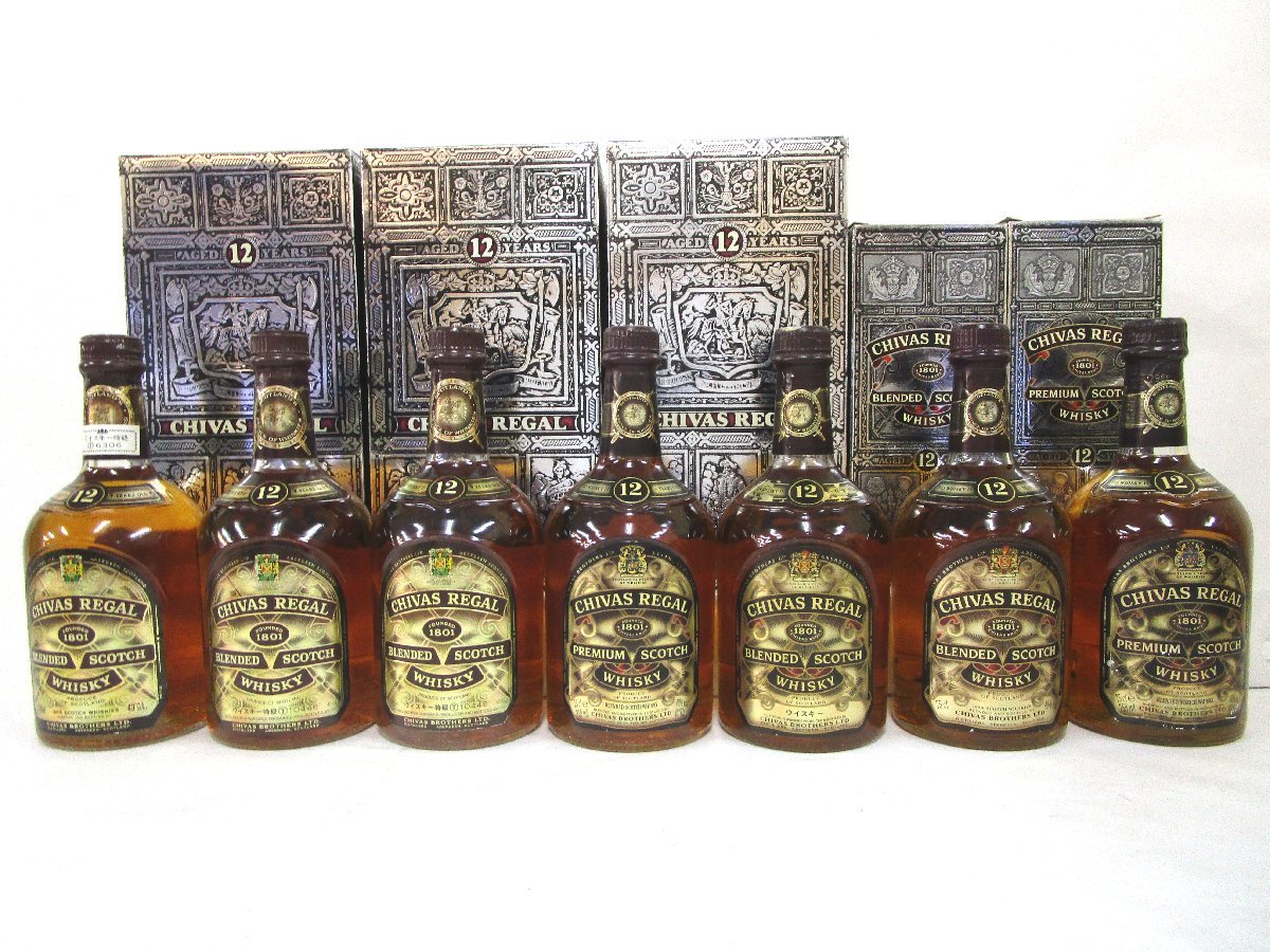 1円 スタート 古酒 未開栓 7本セット CHIVAS REGAL シーバスリーガル
