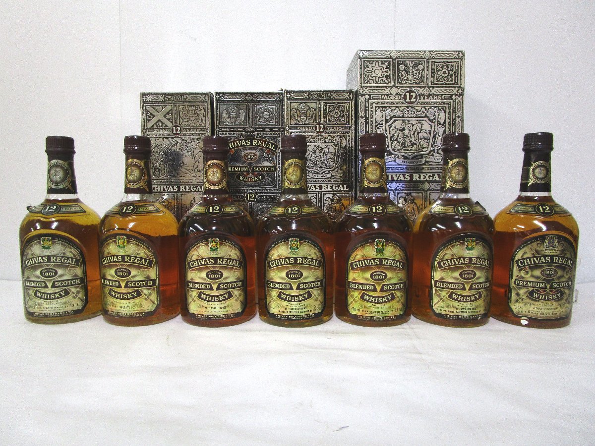 1円 スタート 古酒 未開栓 7本セット CHIVAS REGAL シーバスリーガル