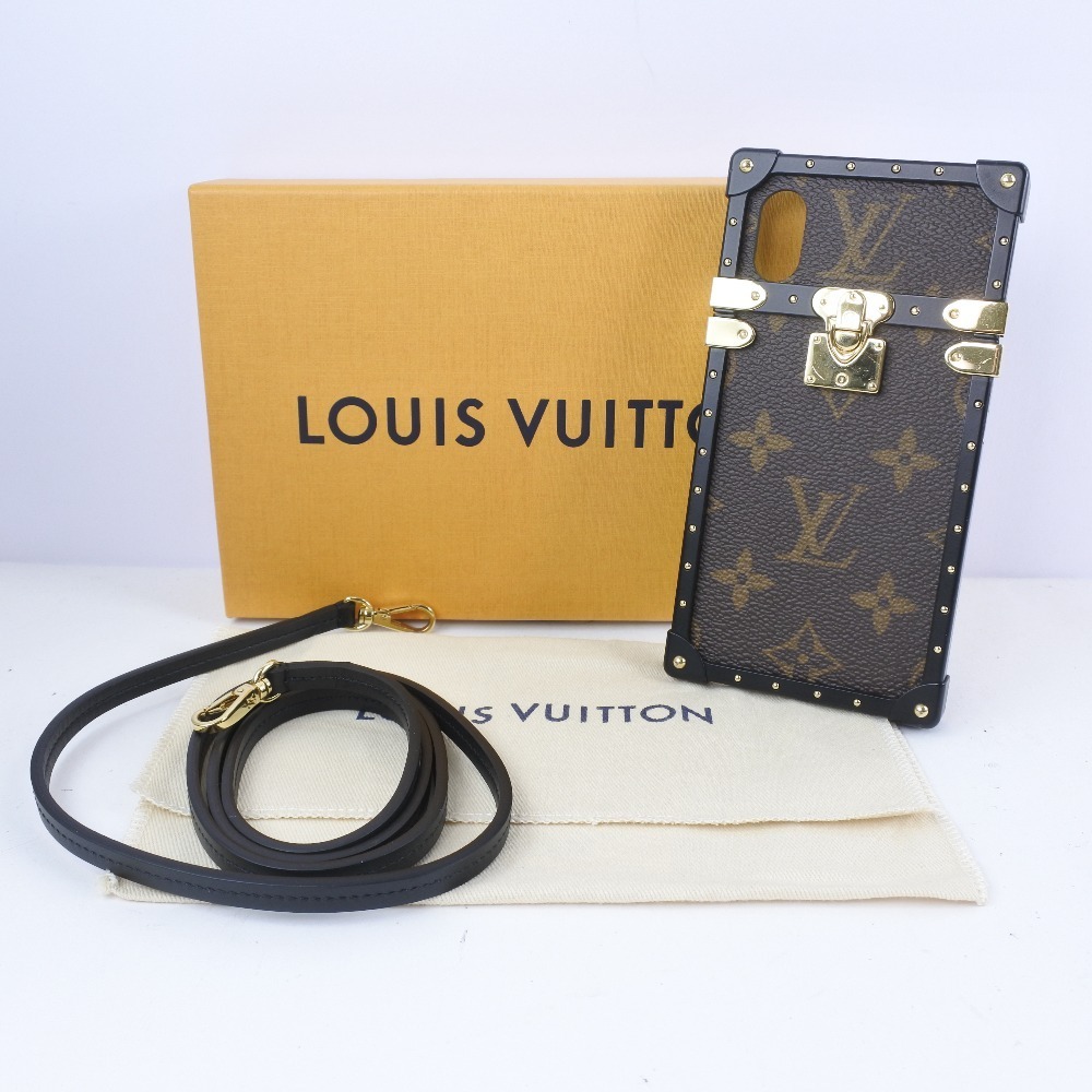 LOUIS VUITTON ルイ・ヴィトン iPhoneケースX/XS アイ トランク M62618 スマホケース モノグラムキャンバス ユニセックス【55160405】中古_画像9