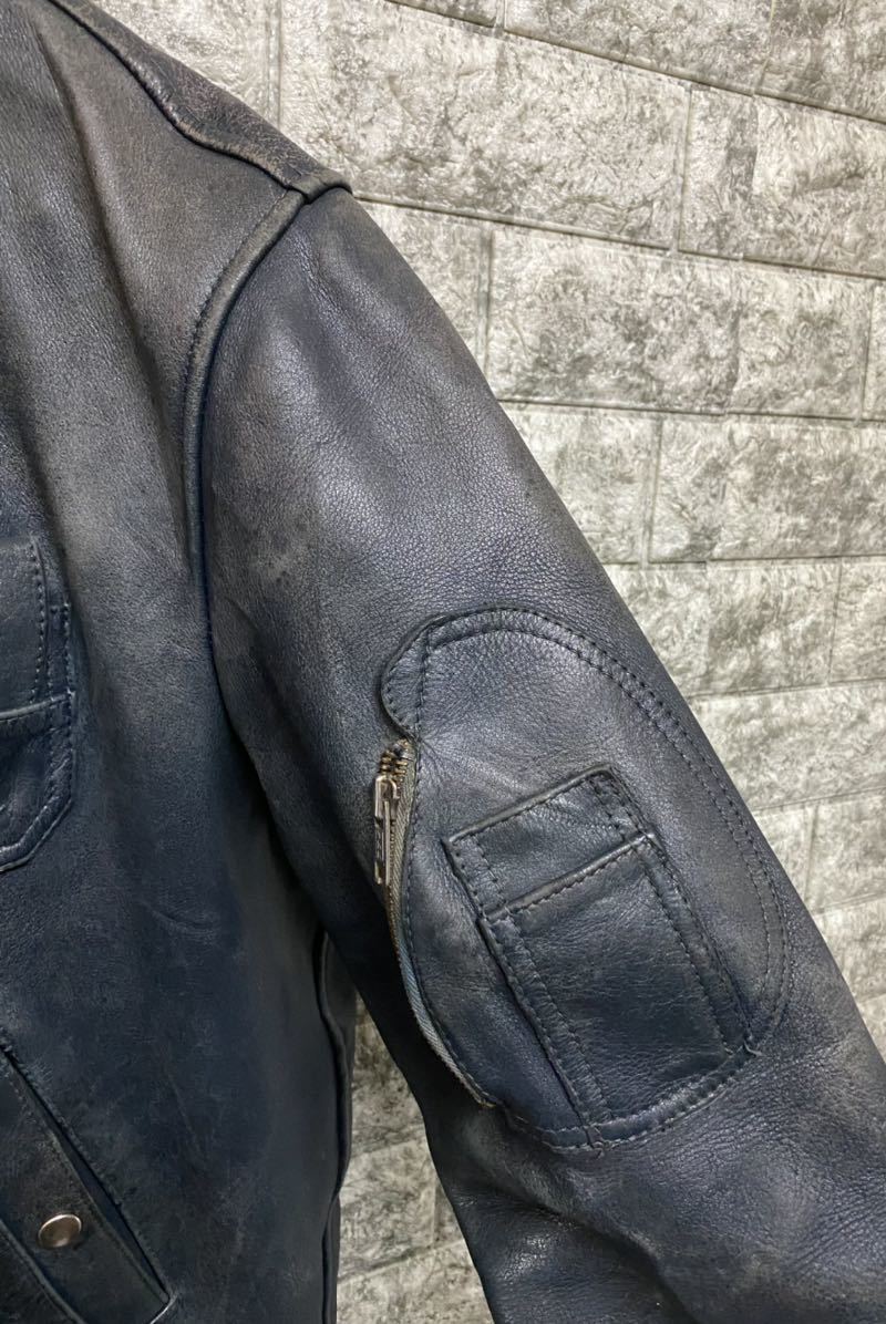 高い品質 貴重なブラウンカラー 80s Franch France Leather えしており
